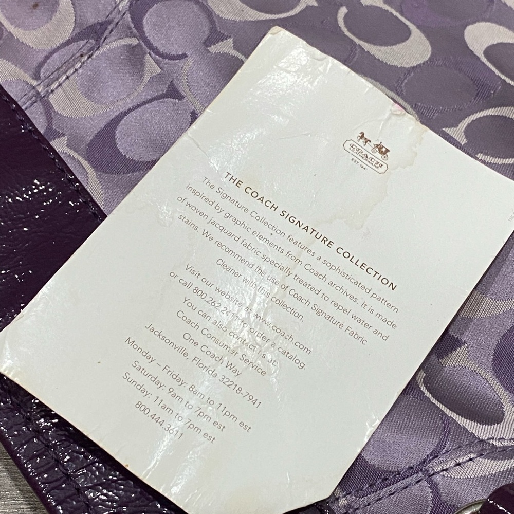 Purple Coach Crossbody - Picture 4 of 9